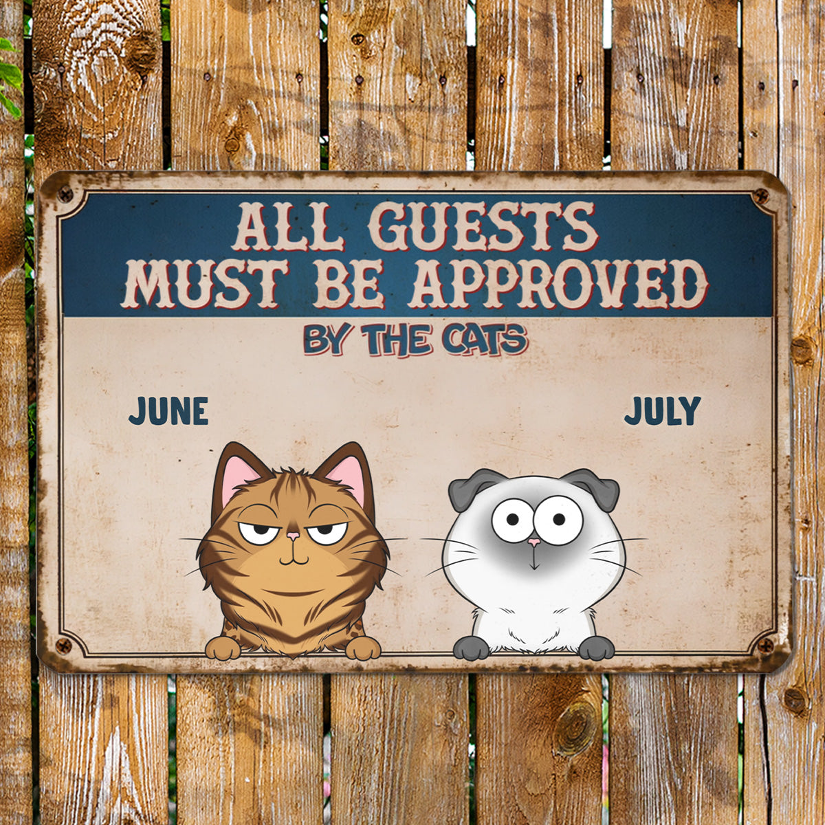 PSMT12 Entrance Decoration Pets Lover-Personalized Custom Metal Sign