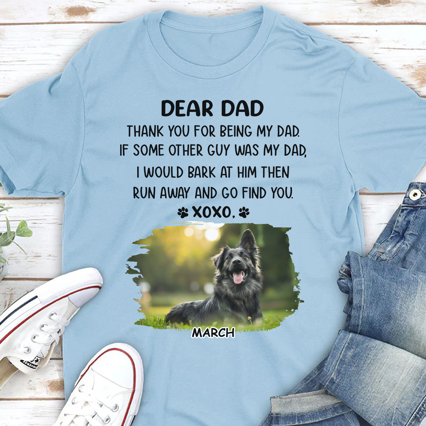Miah1474 Dear Mom Thank You For Being My Mom XoXo-Personalized Custom T-shirt