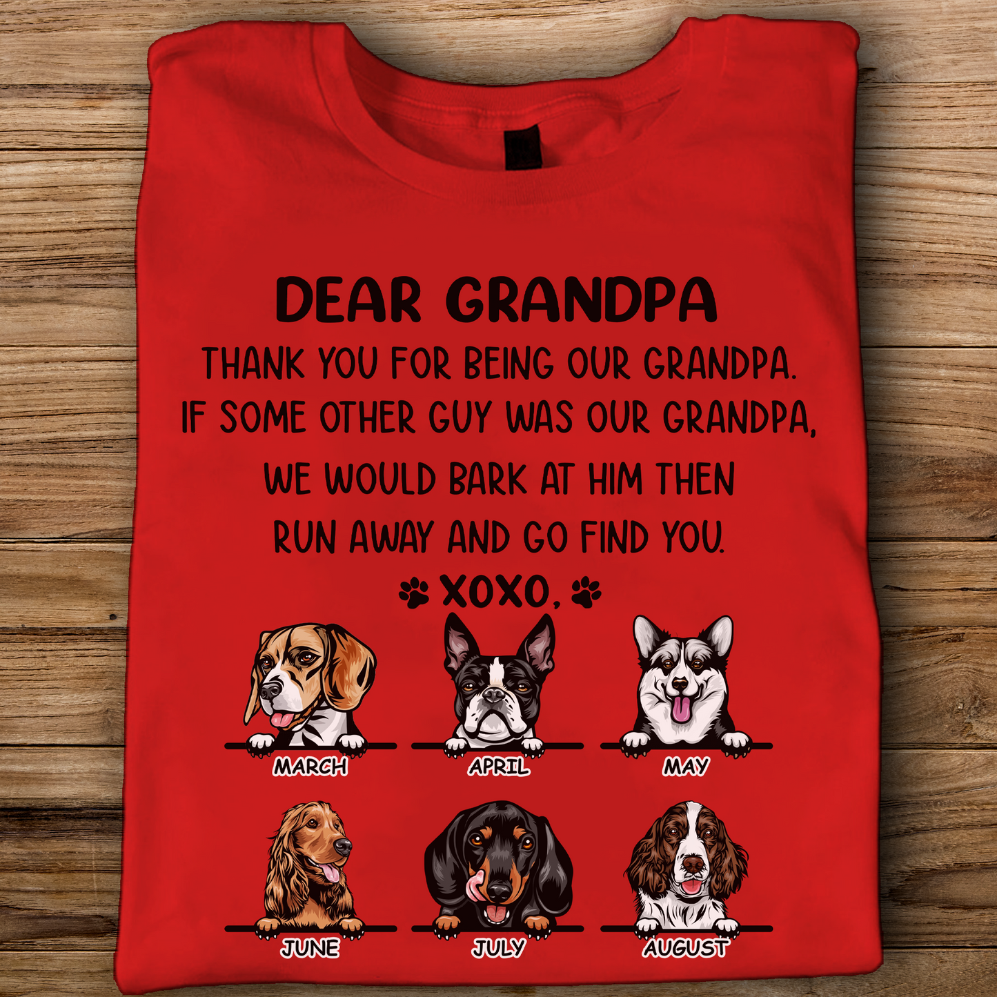 Miah1474 Dear Mom Thank You For Being My Mom XoXo-Personalized Custom T-shirt