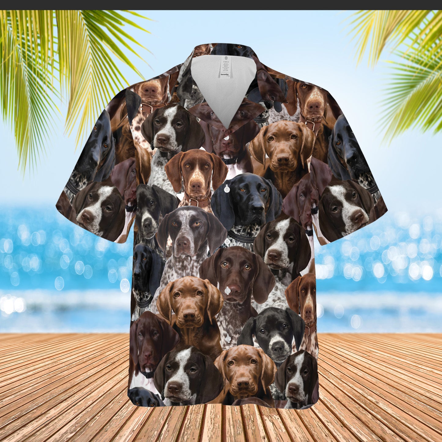 PSAH37 German Shorthaired Pointers Hawaiian Shirt