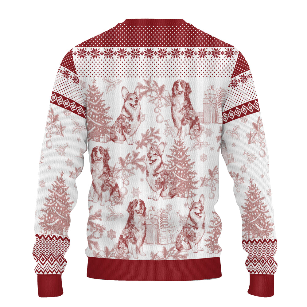 PSTS63 Toile De Jouy French Dog Lover - Personalized Custom Sweater