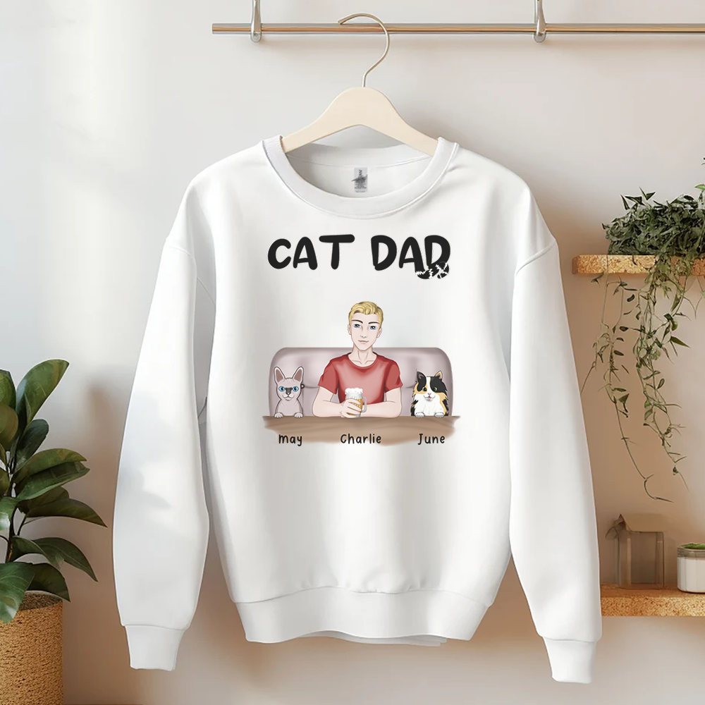 PST15 Cat Dad - Frontal Full Color - Male 4 Cats