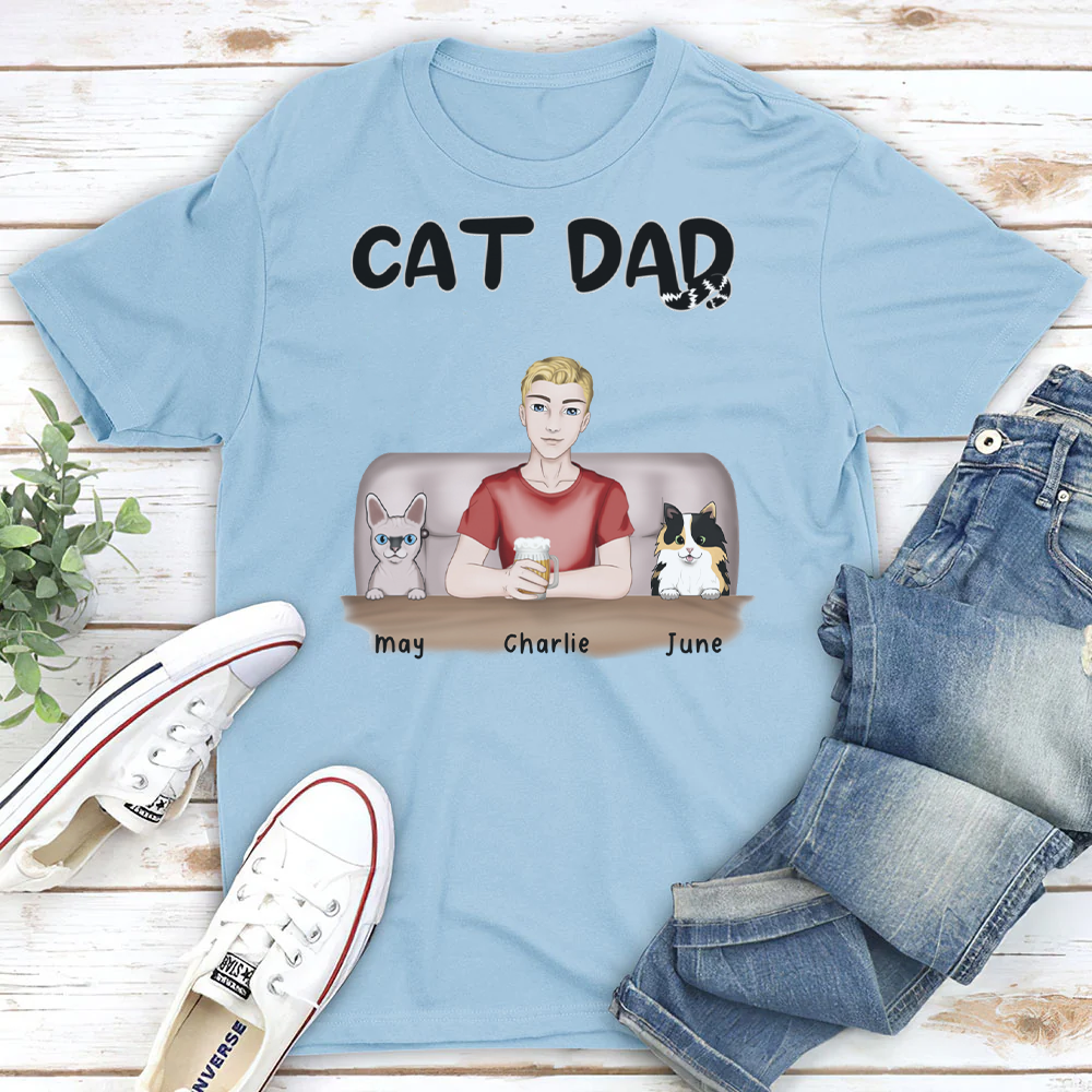 PST15 Cat Dad - Frontal Full Color - Male 4 Cats