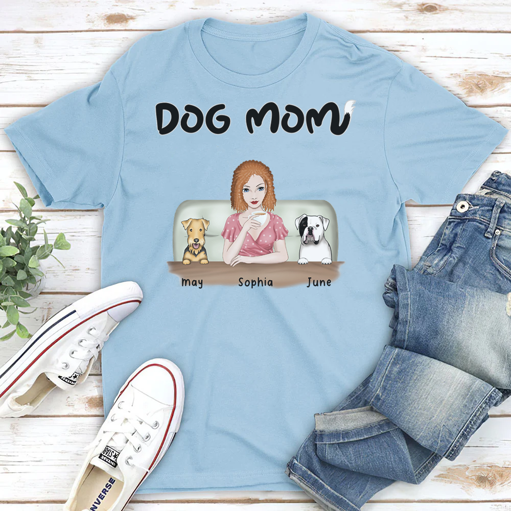 PST31 Dog Mom Frontal Full Color Female 4 Dogs