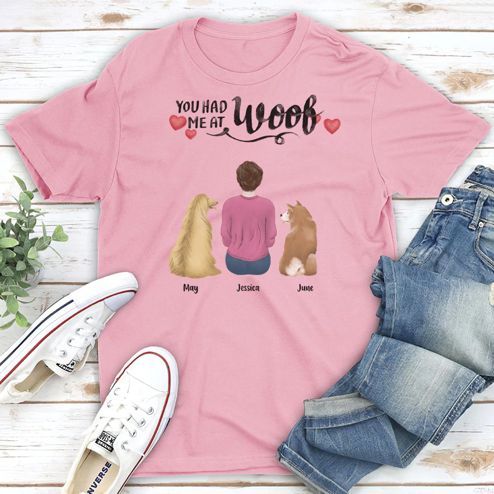 PST27 You Had Me At Woof Woman Back