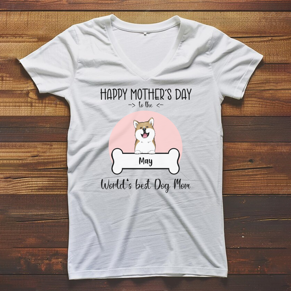 PST28 Happy Mothers Day To The Worlds Best Dog Mom Frontal