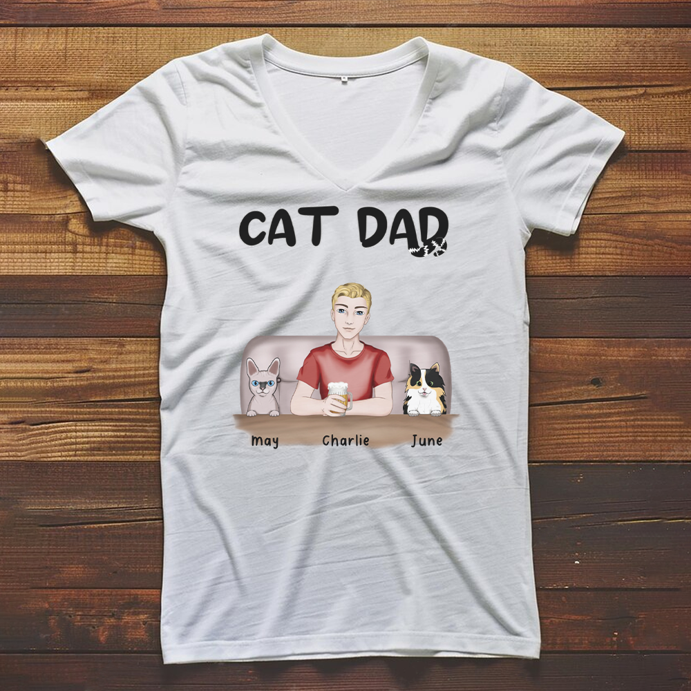 PST15 Cat Dad - Frontal Full Color - Male 4 Cats