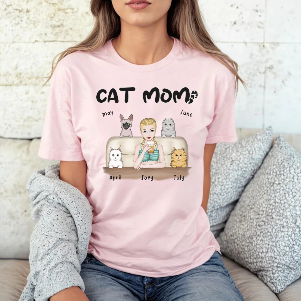 PST41 Cat Mom Frontal Full Color Female 4 Cats