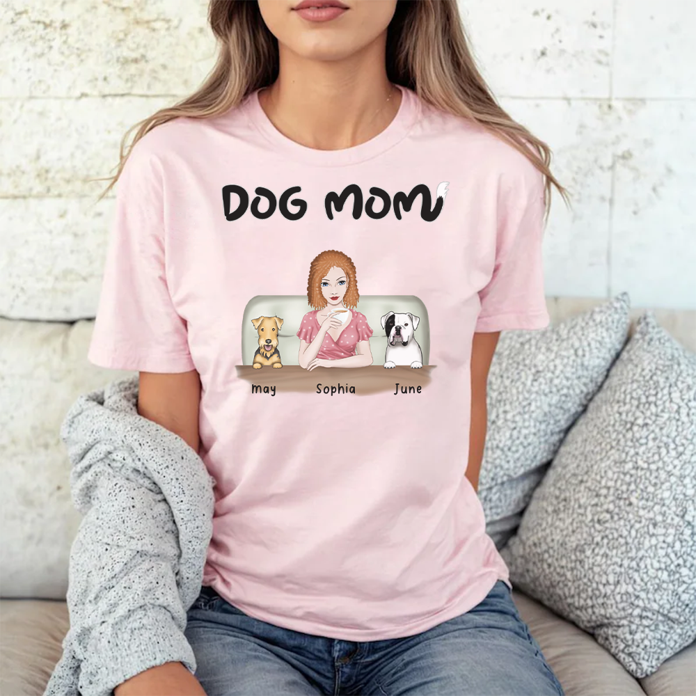 PST31 Dog Mom Frontal Full Color Female 4 Dogs