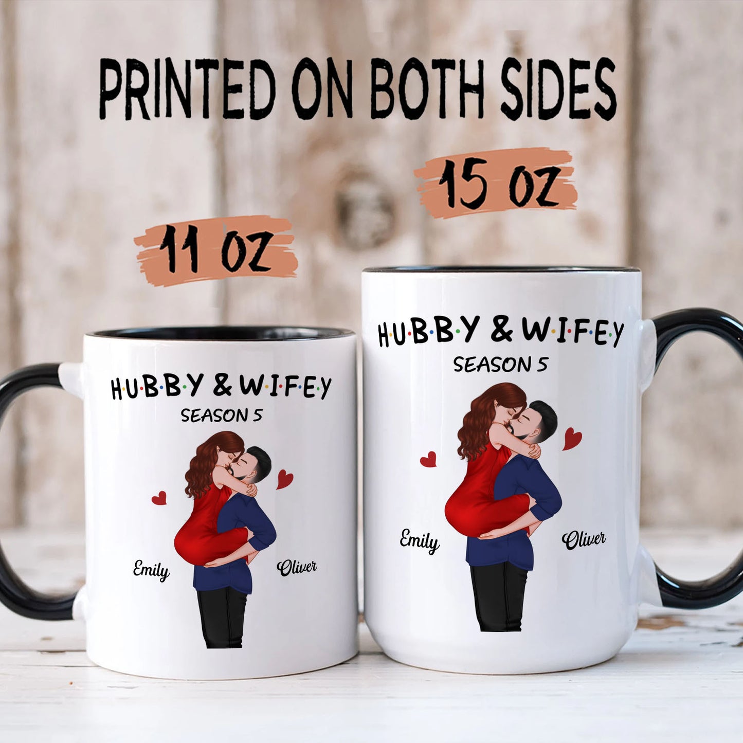 PST131 Hubby and Wifey Season - White Mug Accent Mug