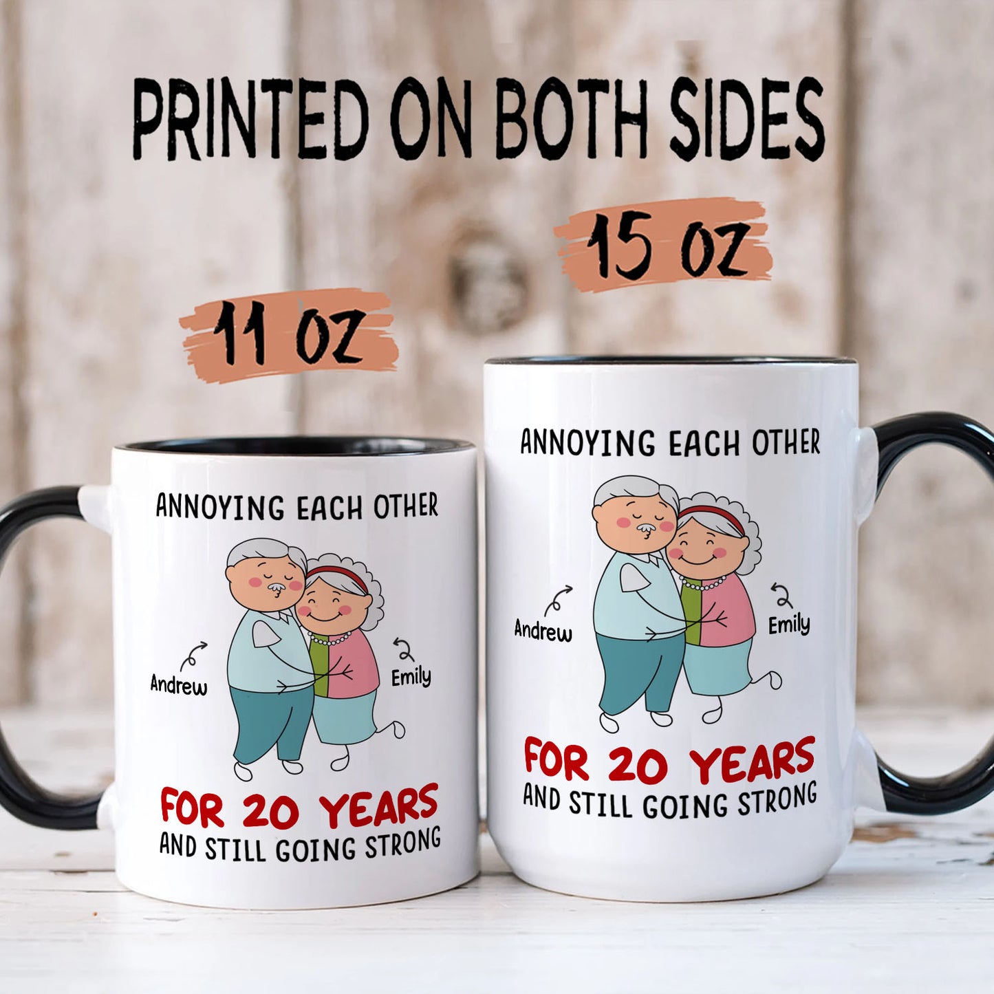 PST105 Annoying Each Other - White Mug Accent Mug