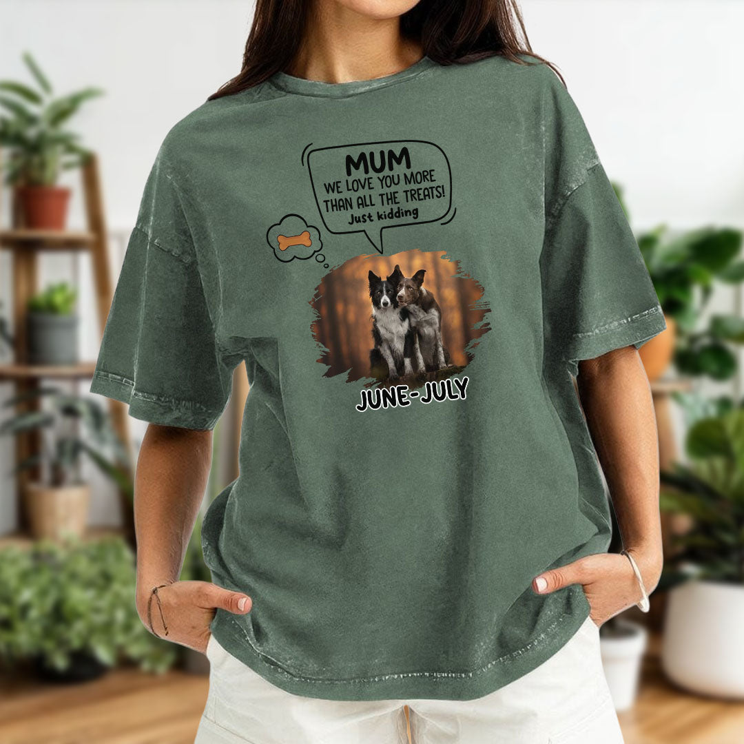 Miah1478 I Love You More Than All The Treats Just Kidding - Personalized Custom Washed T-shirt