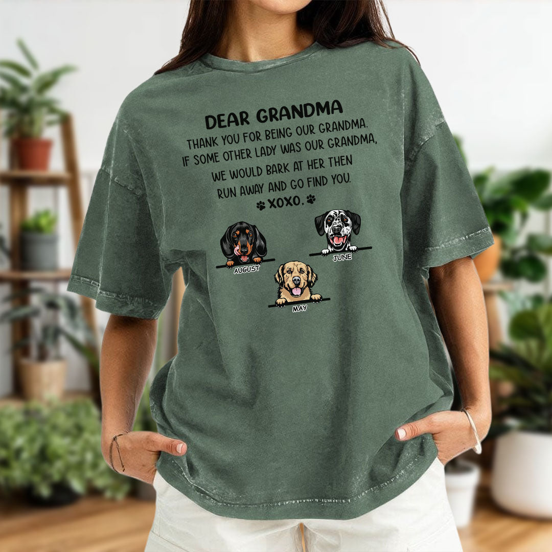 Miah1474 Dear Mom Thank You For Being My Mom XoXo - Personalized Custom Washed T-shirt