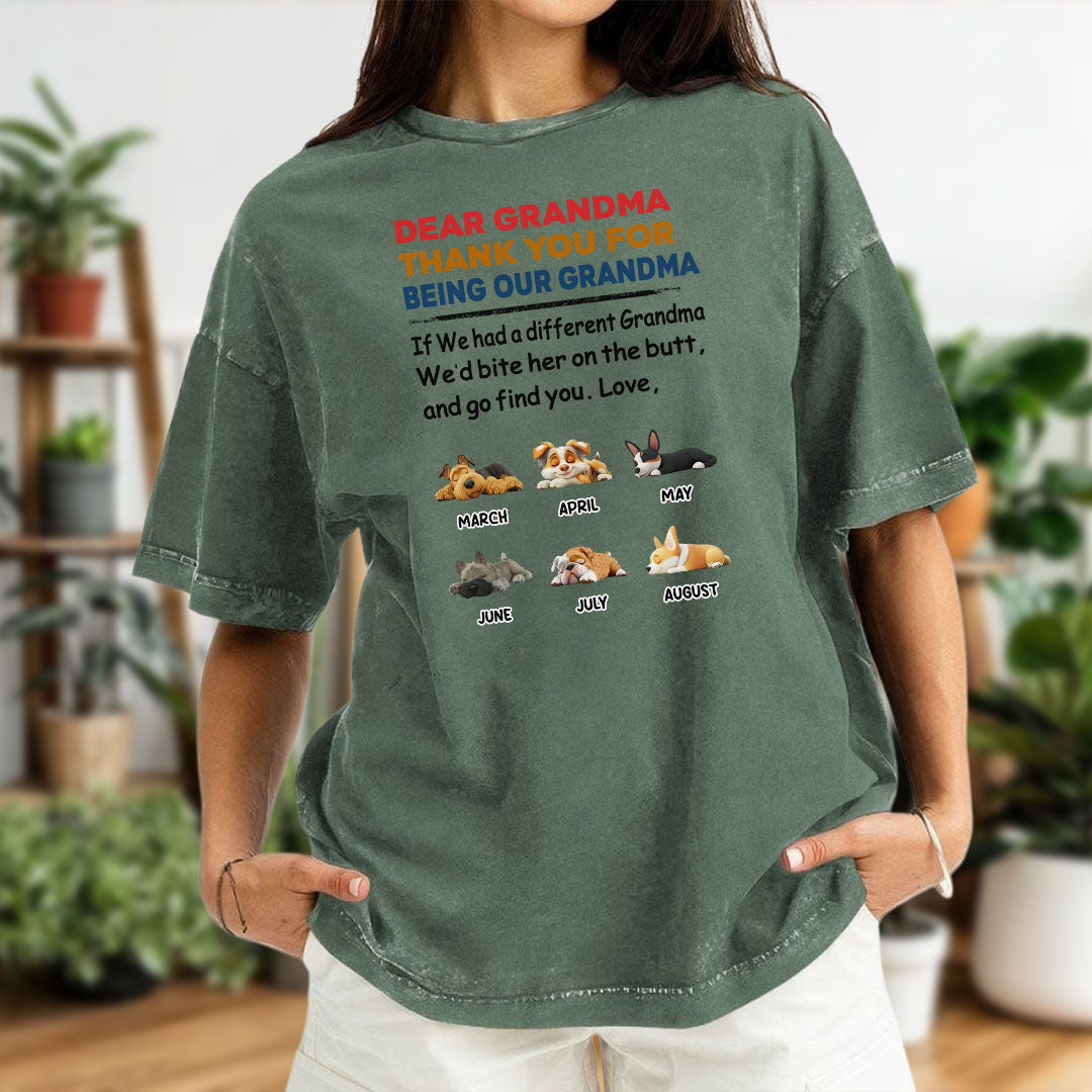 Miah1471 Thank You For Being My Mom Dad - Personalized Custom Washed T-shirt
