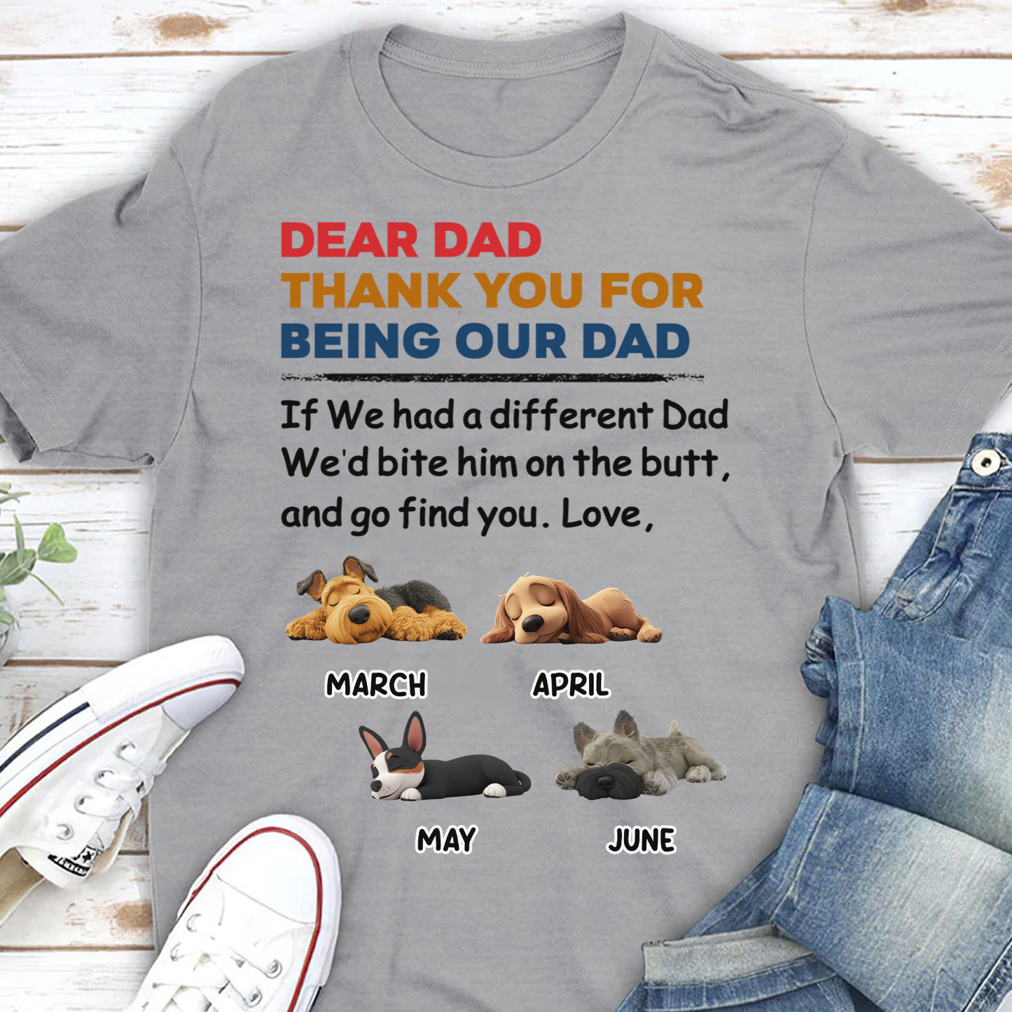 Miah1471 Thank You For Being My Mom Dad-Personalized Custom T-shirt