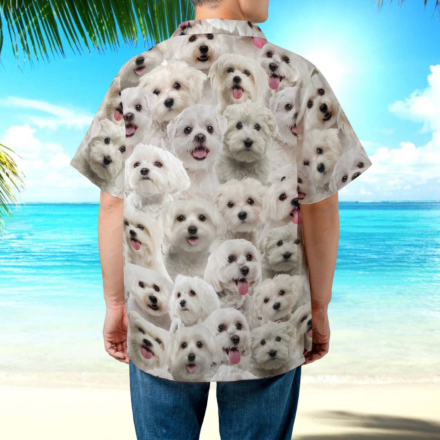 PSAH43 Malteses Hawaiian Shirt