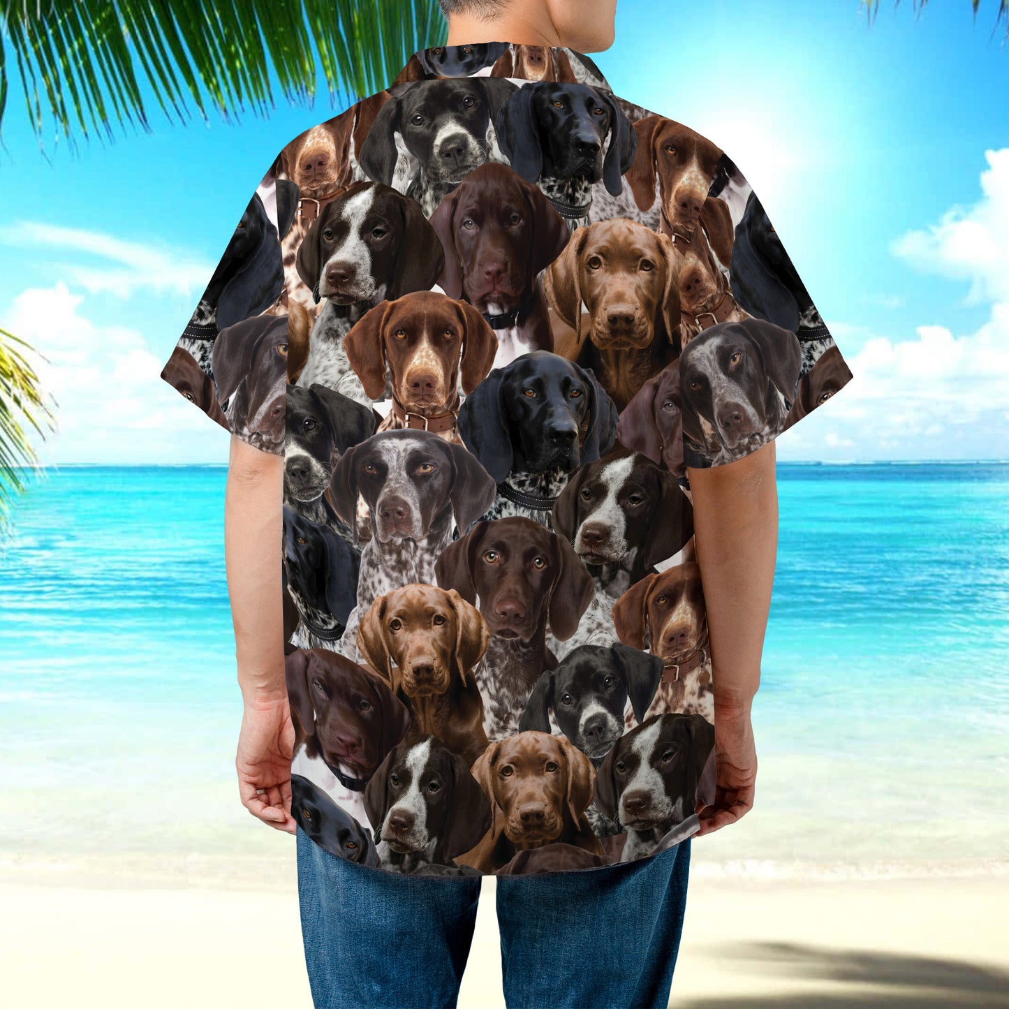 PSAH37 German Shorthaired Pointers Hawaiian Shirt