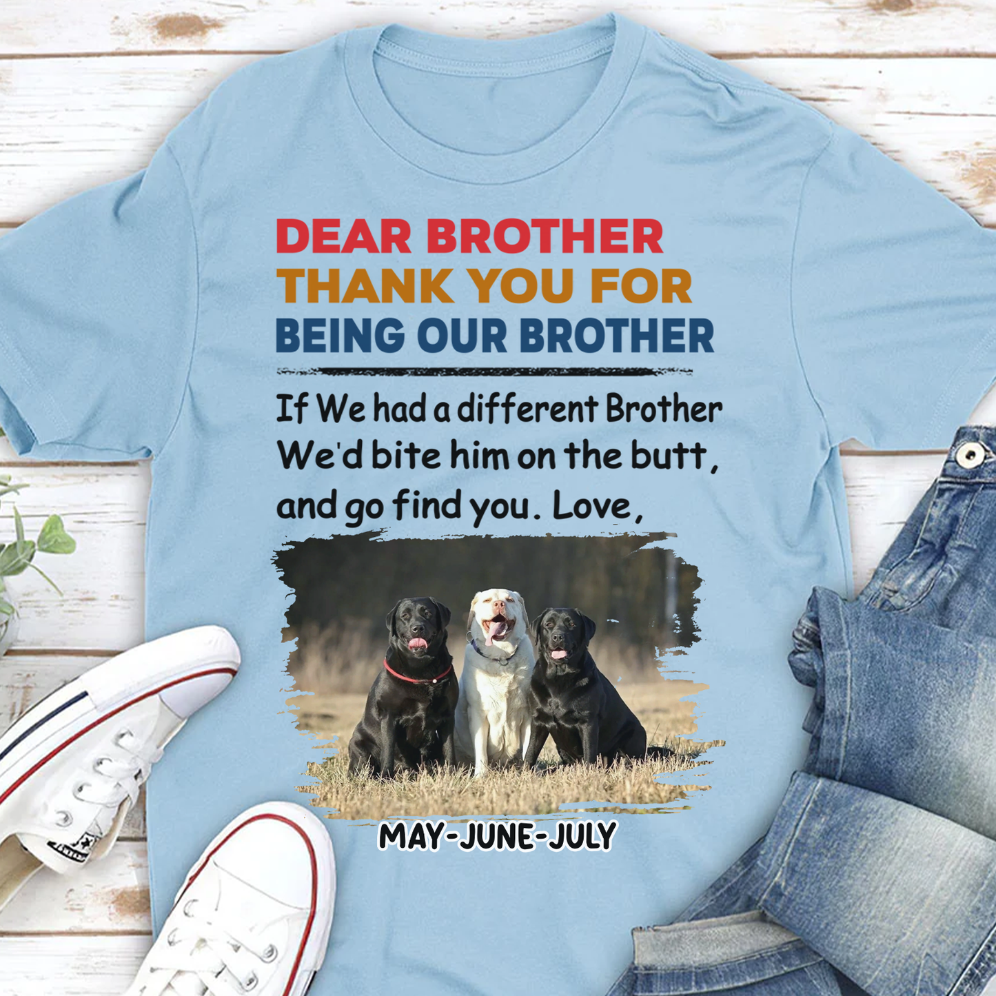 Miah1471 Thank You For Being My Mom Dad-Personalized Custom T-shirt