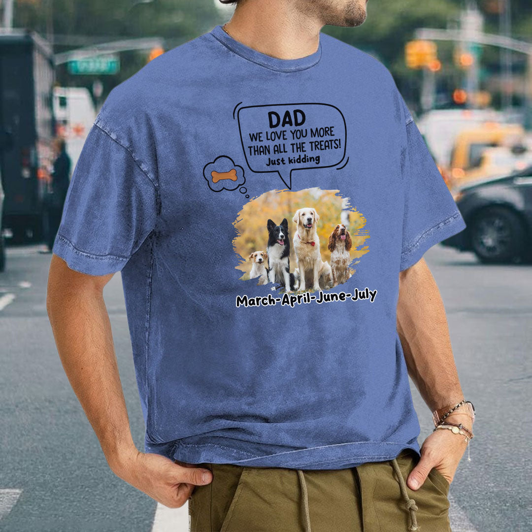Miah1478 I Love You More Than All The Treats Just Kidding - Personalized Custom Washed T-shirt