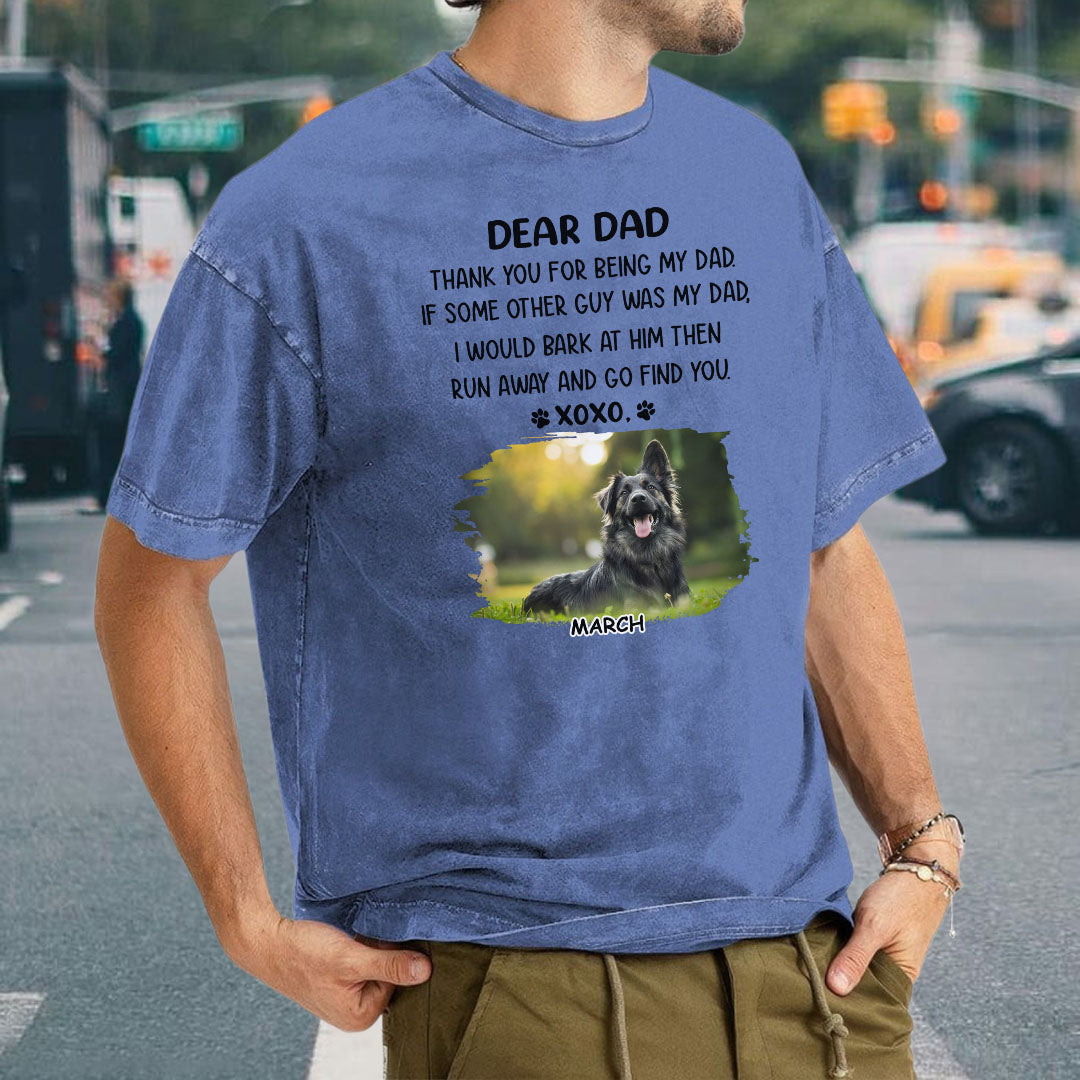 Miah1474 Dear Mom Thank You For Being My Mom XoXo - Personalized Custom Washed T-shirt