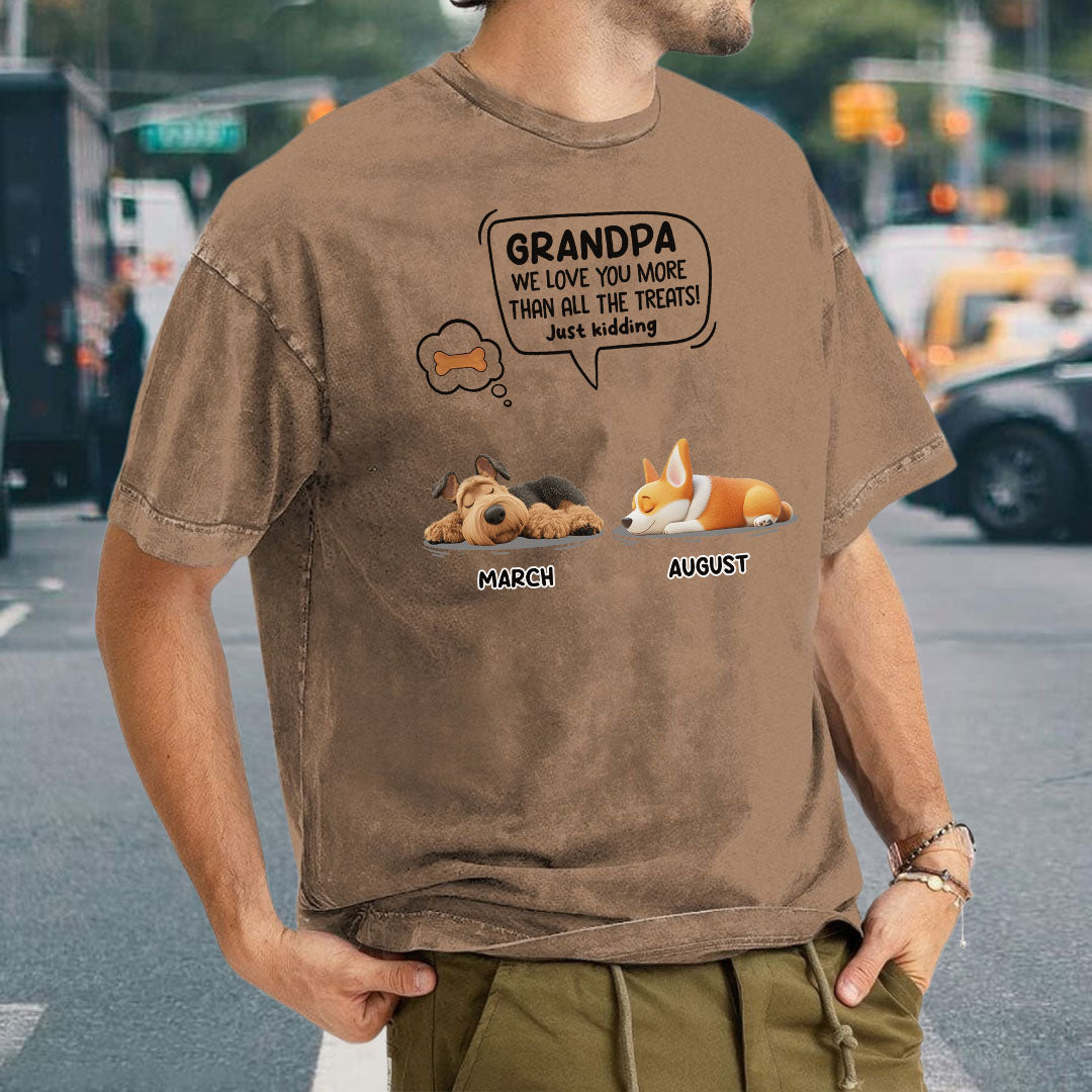 Miah1478 I Love You More Than All The Treats Just Kidding - Personalized Custom Washed T-shirt