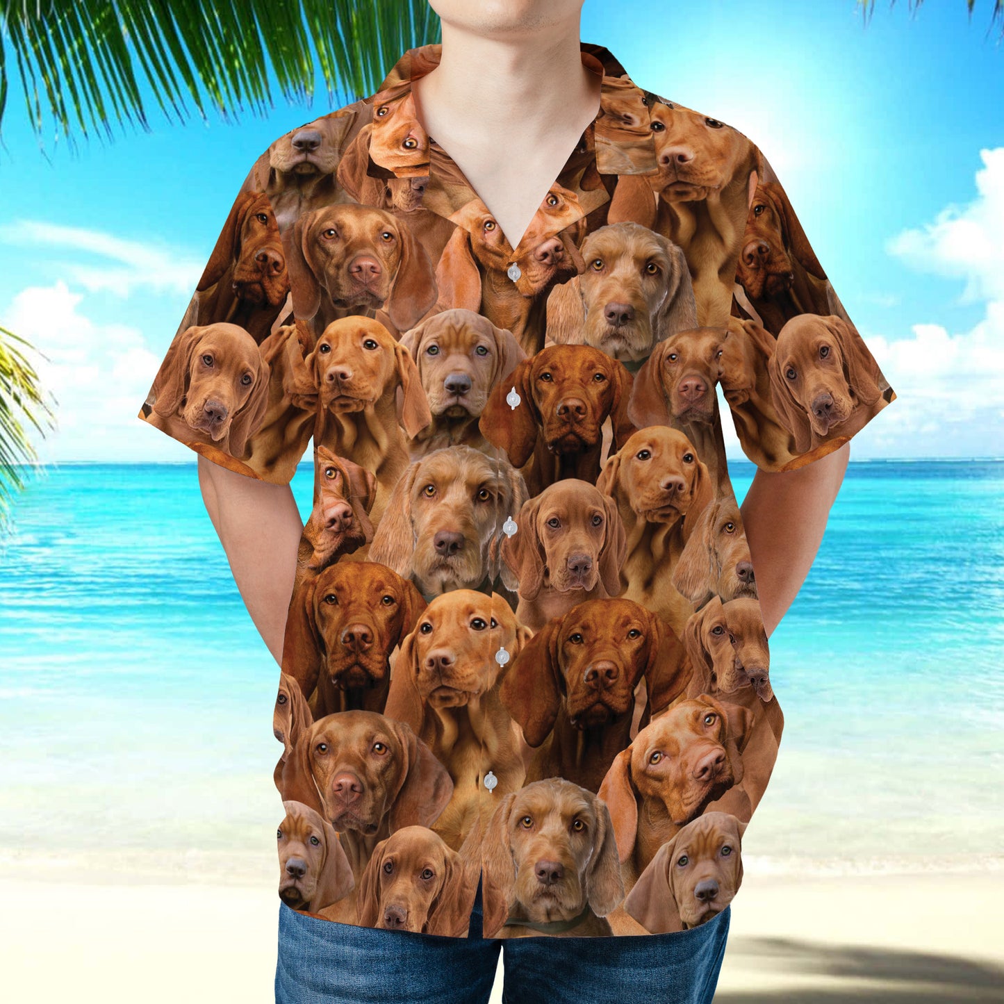 PSAH33 Vizslas Hawaiian Shirt