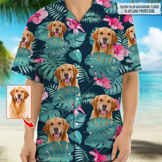PSH01 Personalized Photo Upload Pet's Lover Hawaiian Shirt