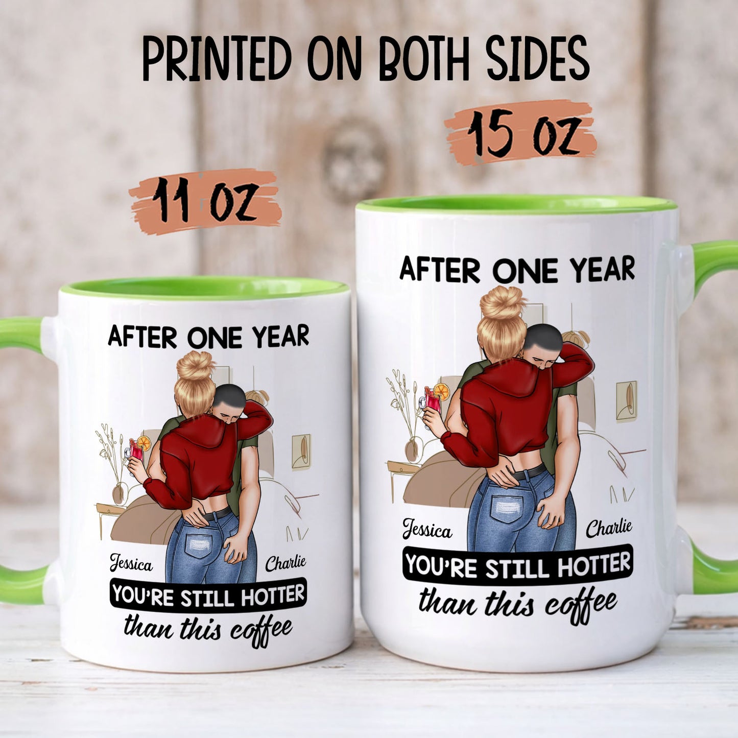 PST184 You're Still Hotter Than This Coffee - Personalized White Mug Accent Mug