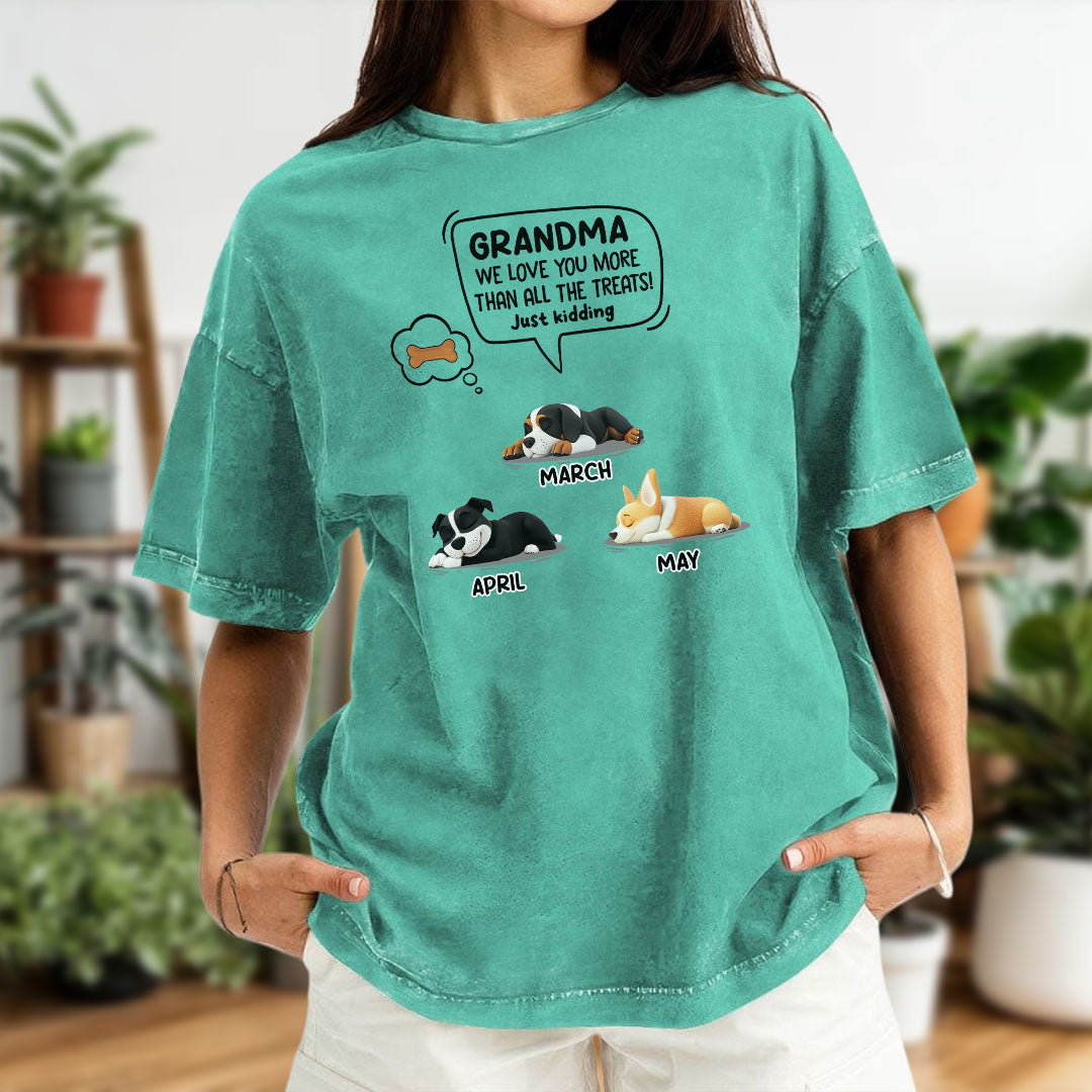 Miah1478 I Love You More Than All The Treats Just Kidding - Personalized Custom Washed T-shirt
