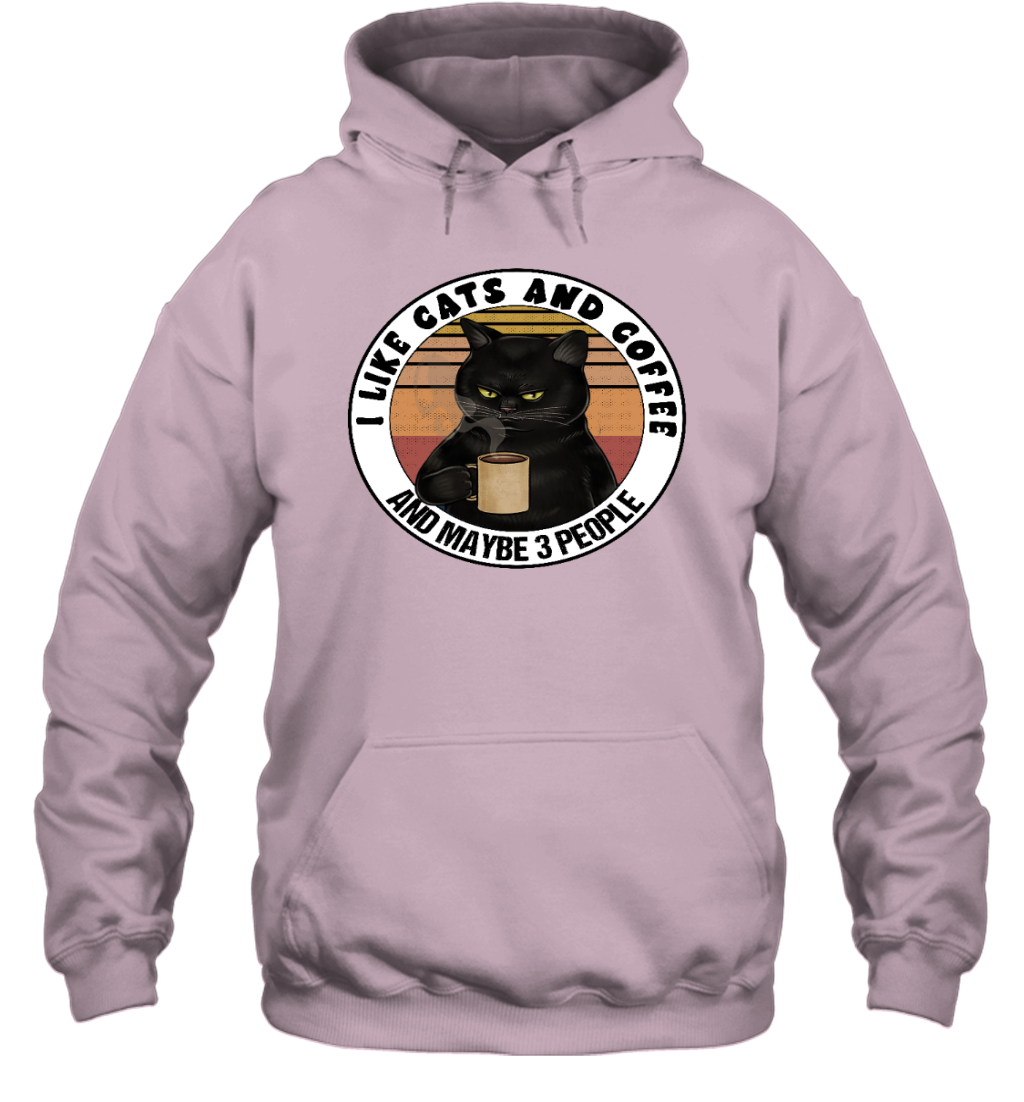 ETT915 I Love Cats And Coffee And Maybe 3 People
