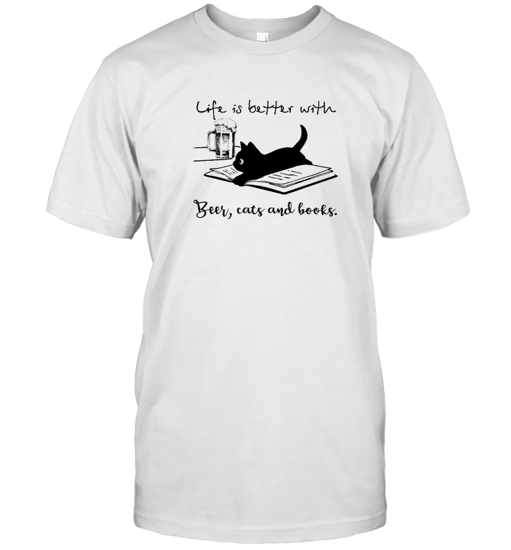 Miah869_beer Life Is Better With Beer, Cats And Books