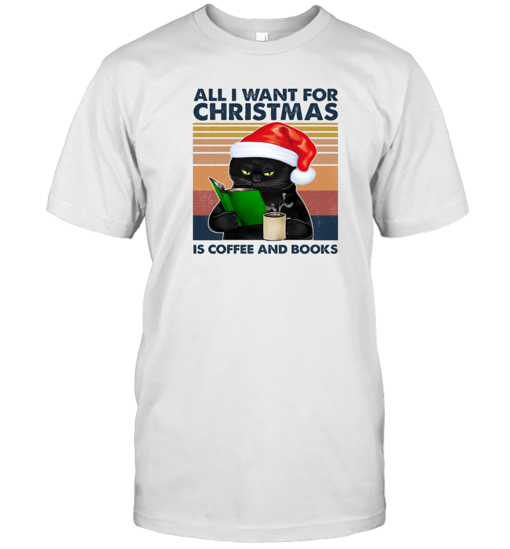 Miah887a All I Want For Christmas Is Coffee And Books Cat