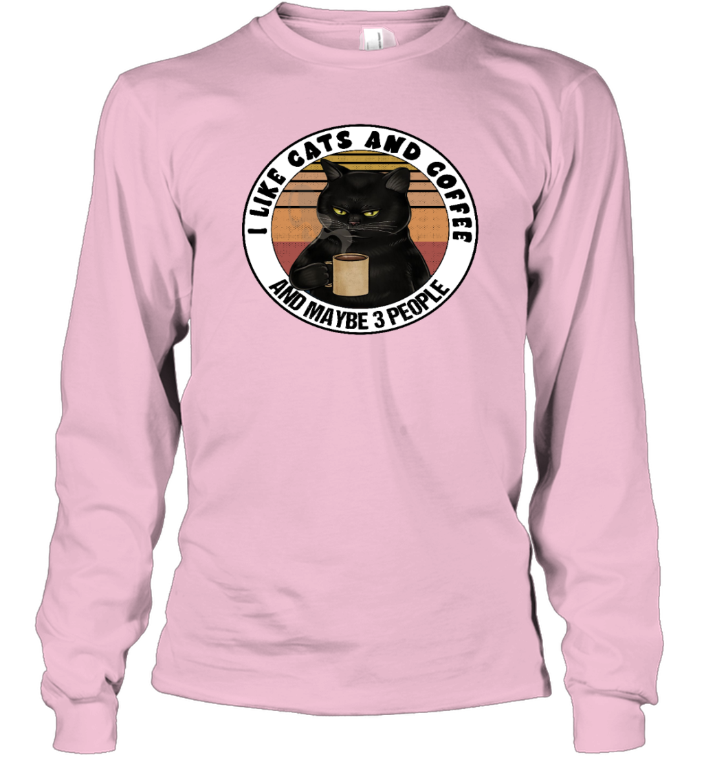 ETT915 I Love Cats And Coffee And Maybe 3 People
