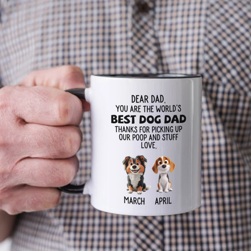 ETT2680a You Are The World's Best Dog Mum/Dad Thanks For Picking Up My Poop And Stuff Love-Personalized Custom Accent Mug