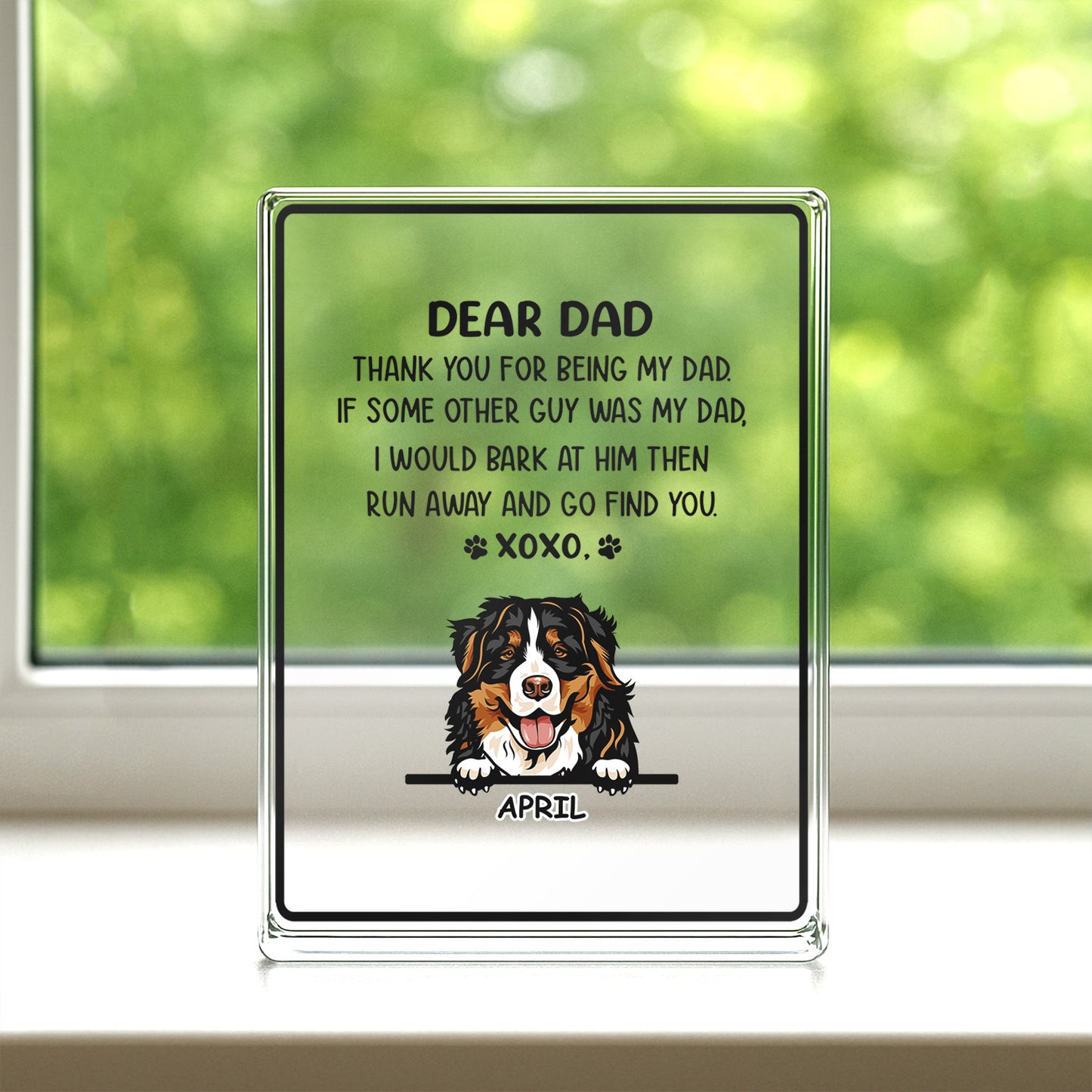 PSA14 Dear Mom Thank You For Being My Mom XoXo-Personalized Custom Acrylic Plaque