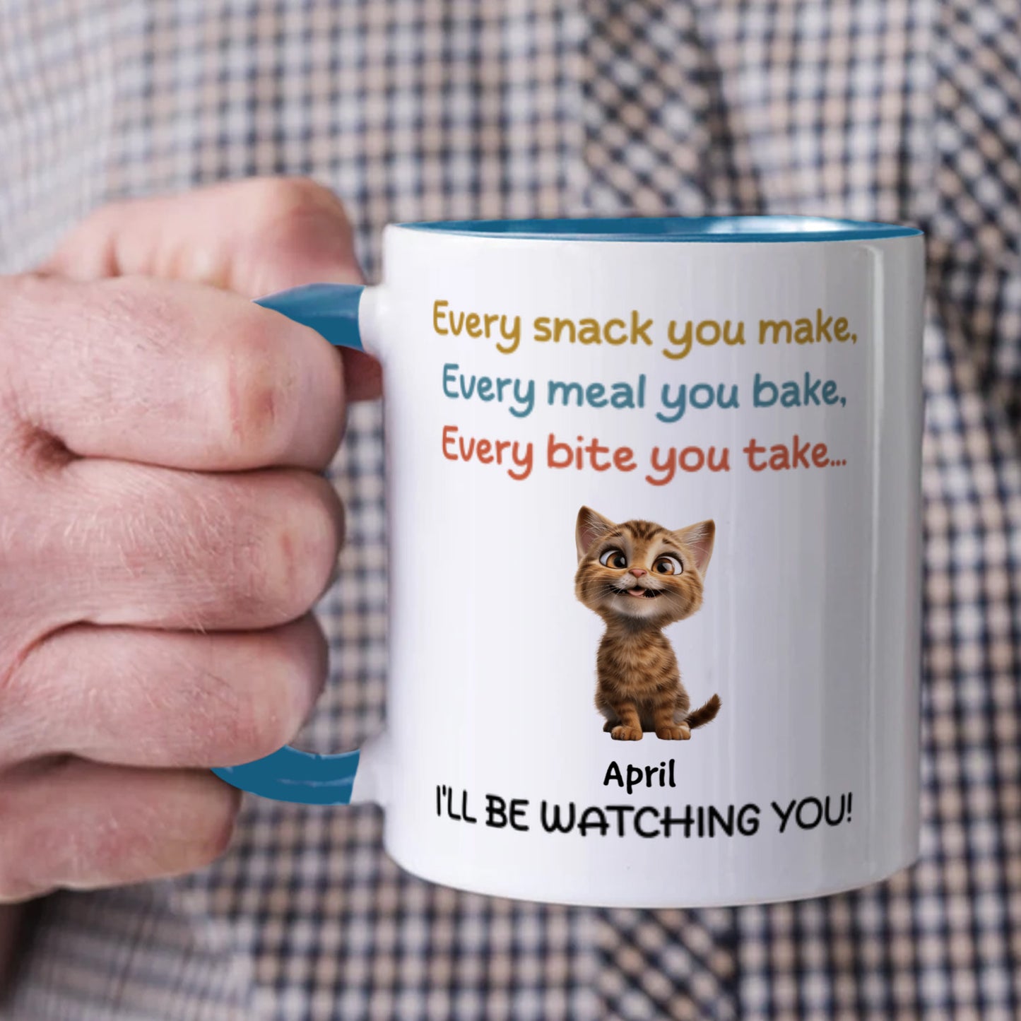 PST62 I'll Be Watching You Cat Lover - Personalized Custom Mug