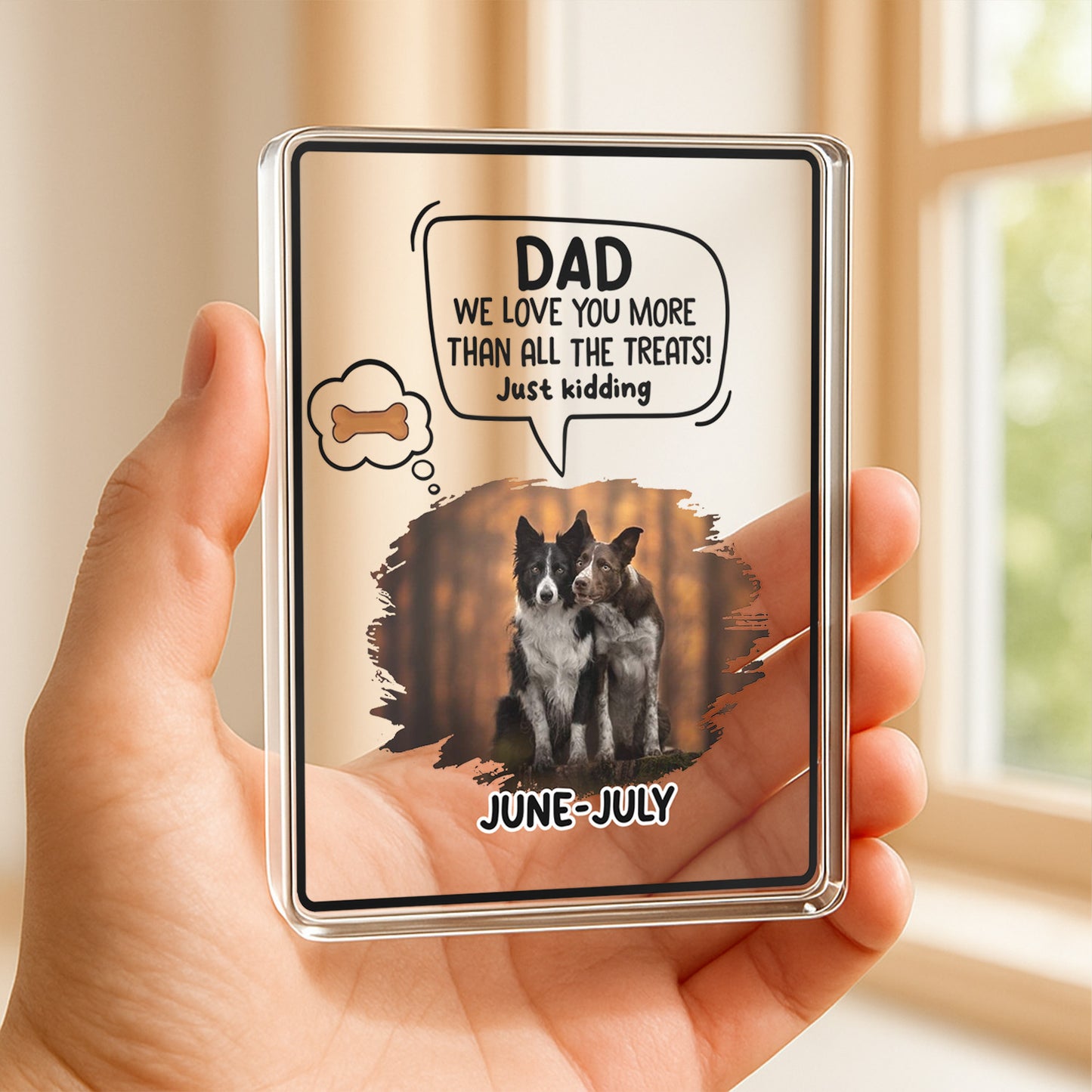 PSA15 I Love You More Than All The Treats Just Kidding-Personalized Custom Acrylic Plaque