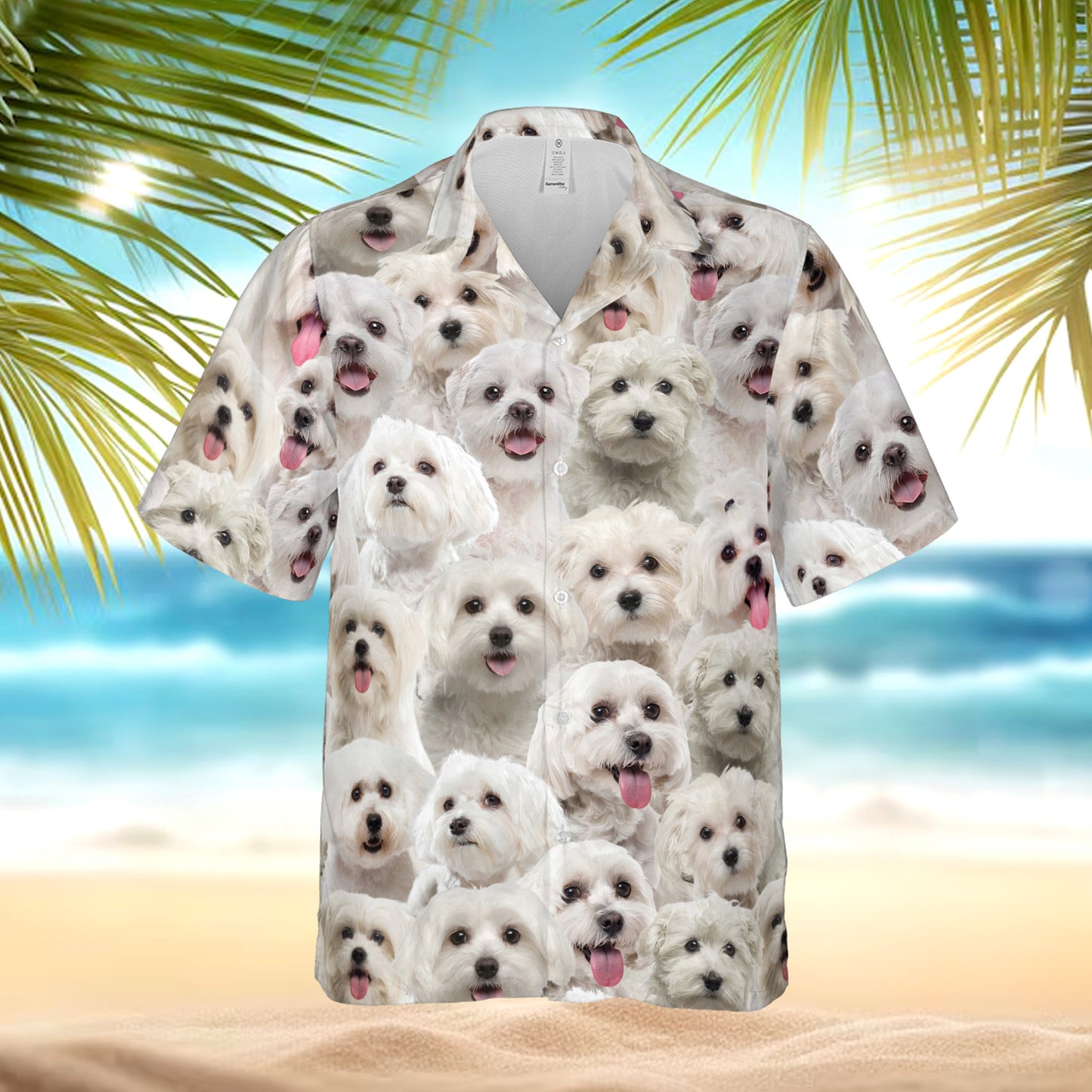 PSAH43 Malteses Hawaiian Shirt
