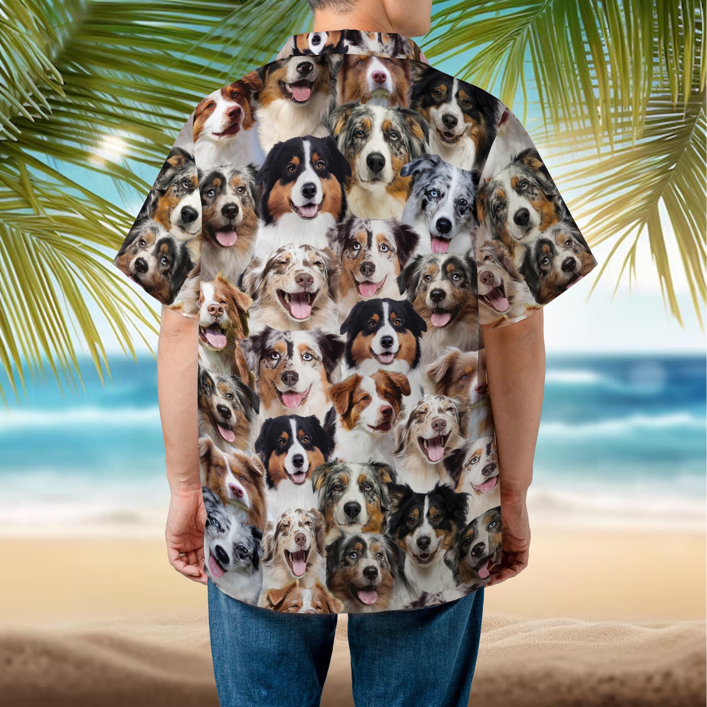 PSAH35 Australian Shepherds Hawaiian Shirt