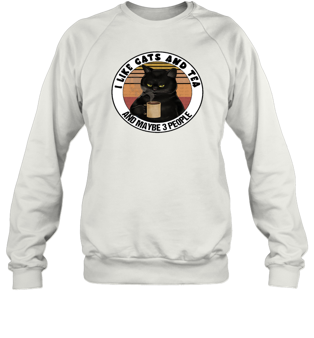ETT916a I Love Cats And Tea And Maybe 3 People