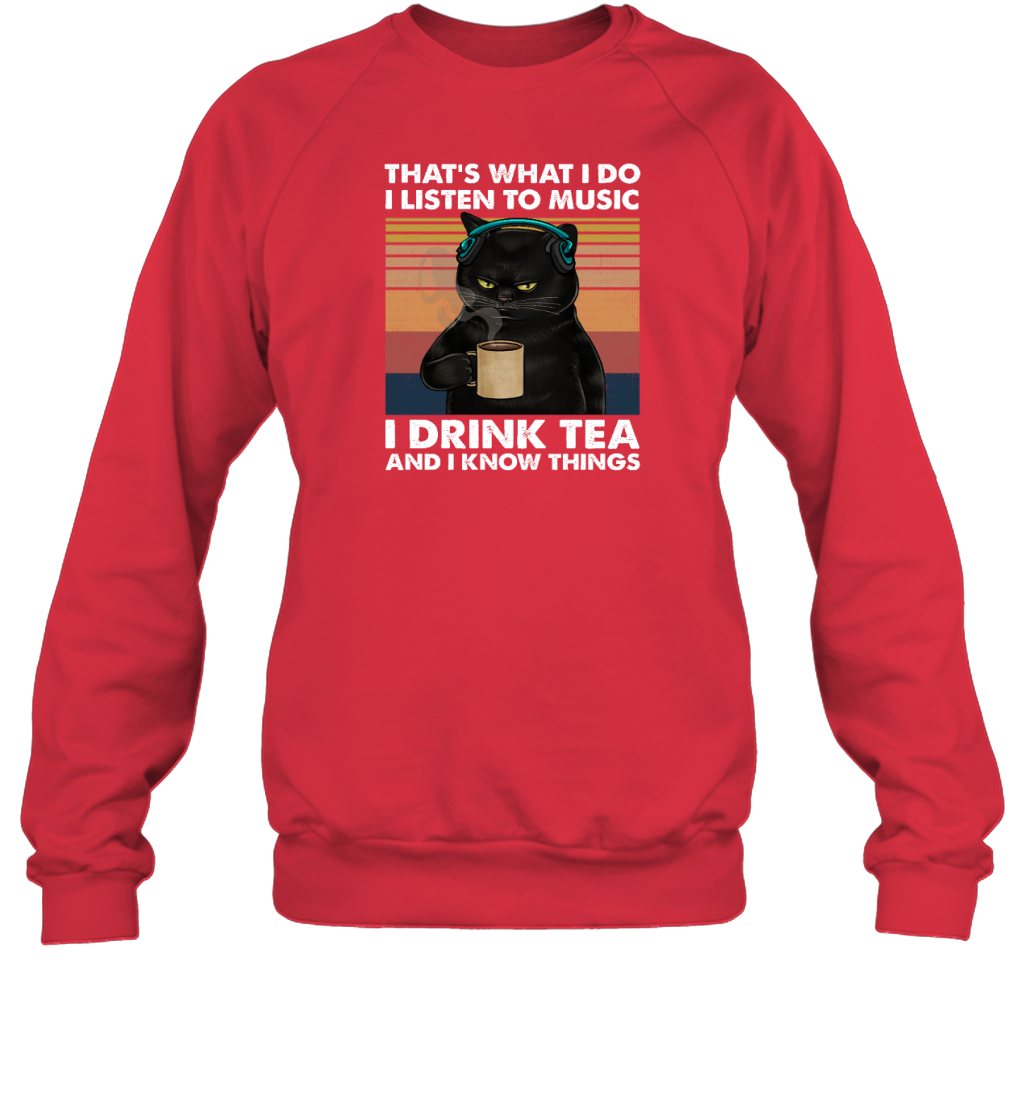 Miah920a That's What I Do I Listen To Music I Drink Tea And I Know Things cat