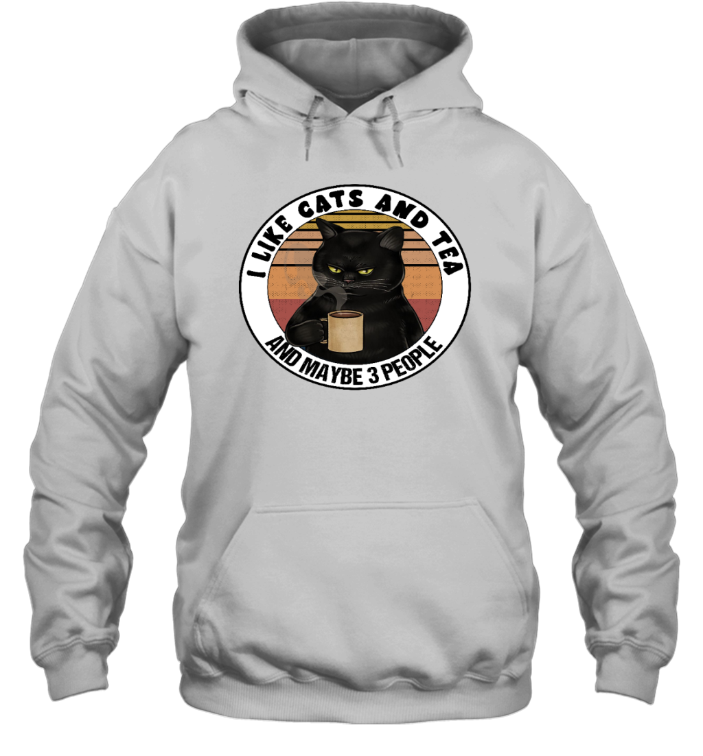 ETT916a I Love Cats And Tea And Maybe 3 People