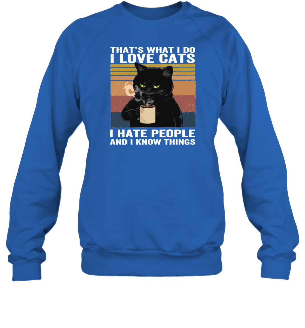 ETT418a I Love Cats I Hate People And I Know Things