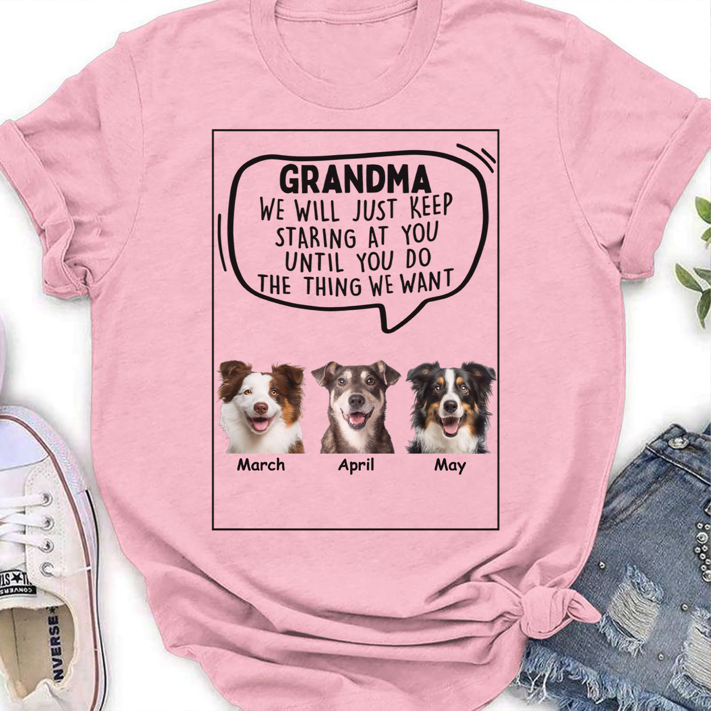 Miah1472 Dad Mom I Will Just Keep Staring At You Until You Do The Thing I Want-Personalized Custom T-shirt