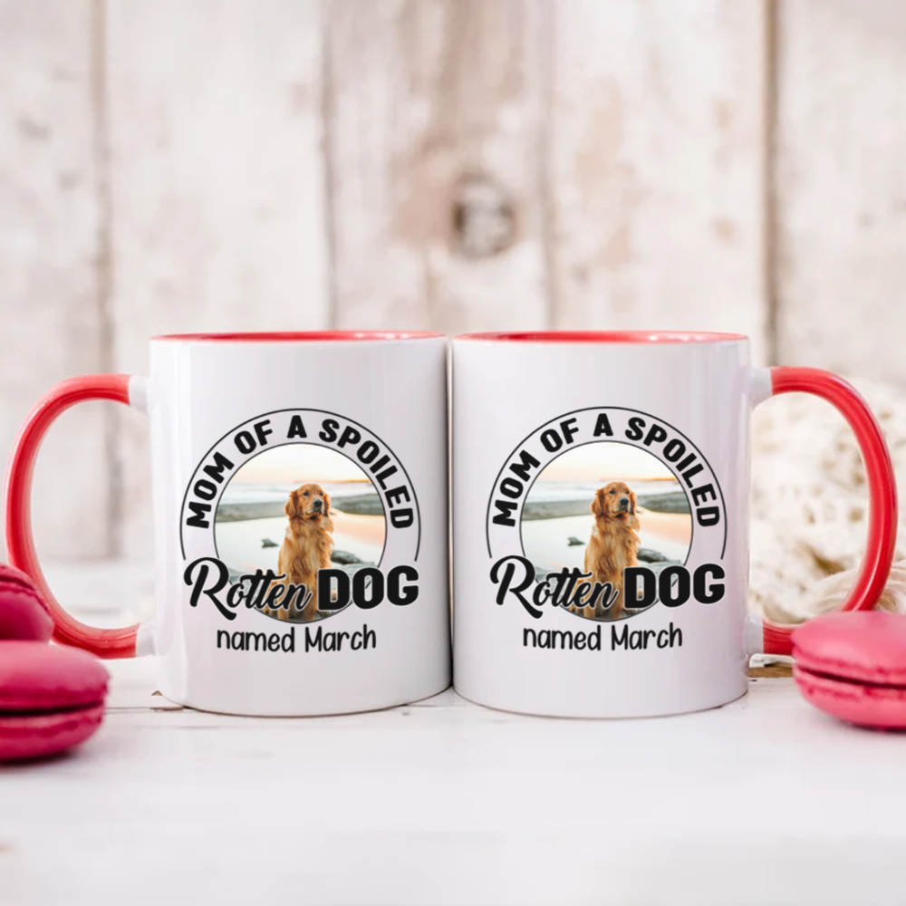 Miah1505 Dad Mom Of A Spoiled Rotten Pet-Personalized Custom Coffee Mug
