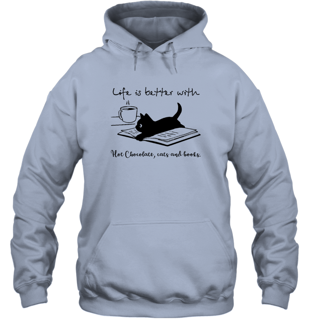 Miah869_chocolate Life Is Better With Hot Chocolate, Cats And Books