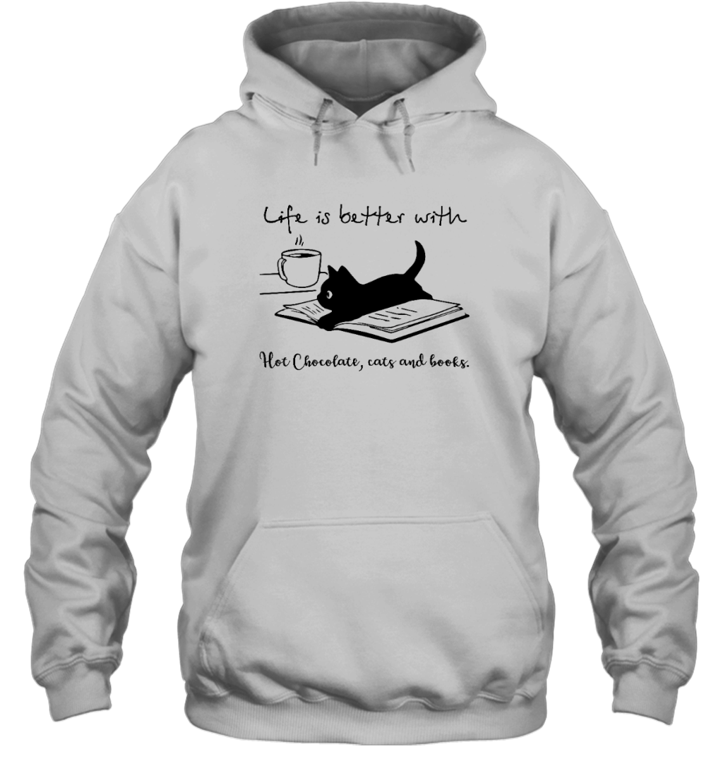 Miah869_chocolate Life Is Better With Hot Chocolate, Cats And Books