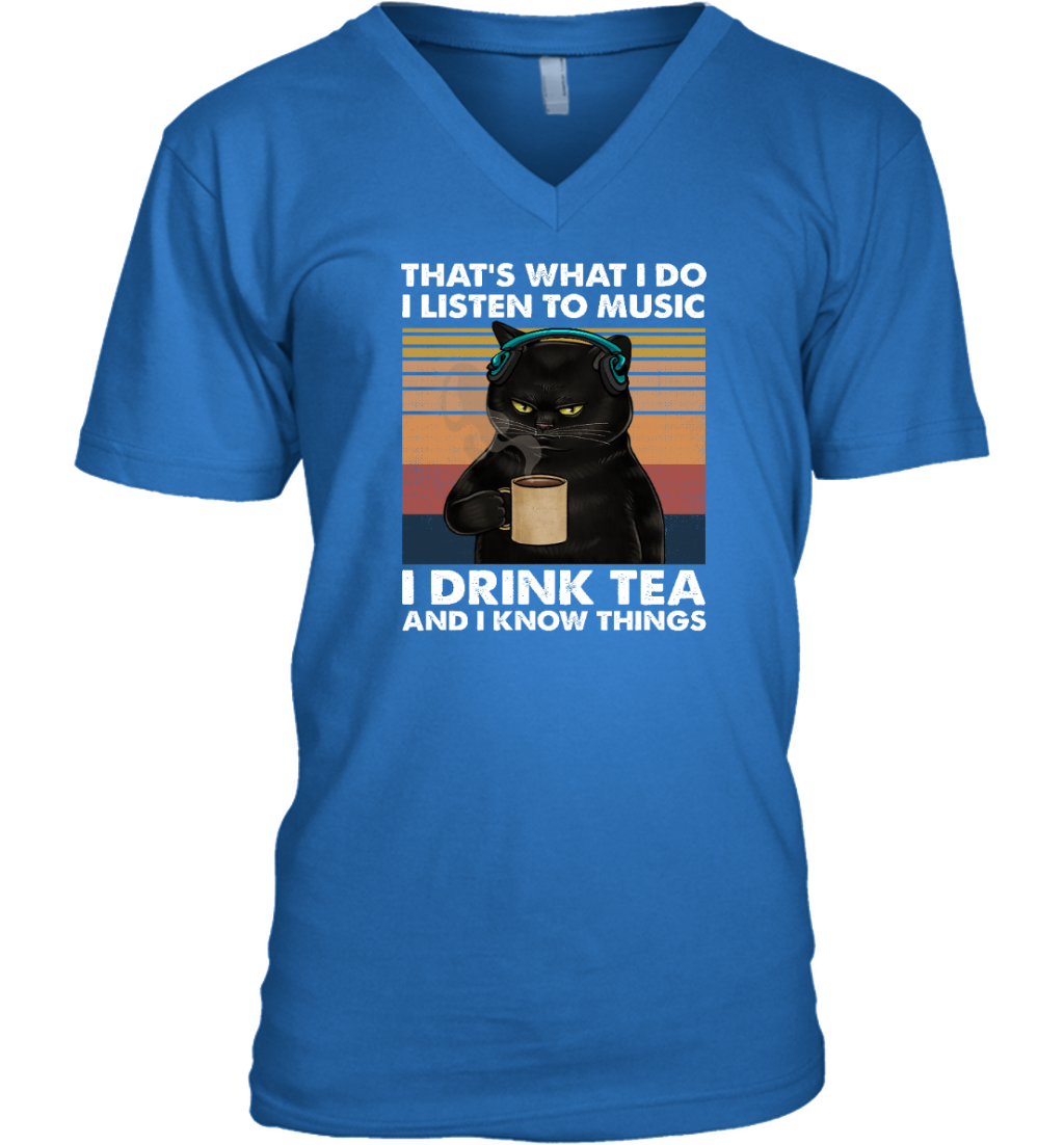 Miah920a That's What I Do I Listen To Music I Drink Tea And I Know Things cat