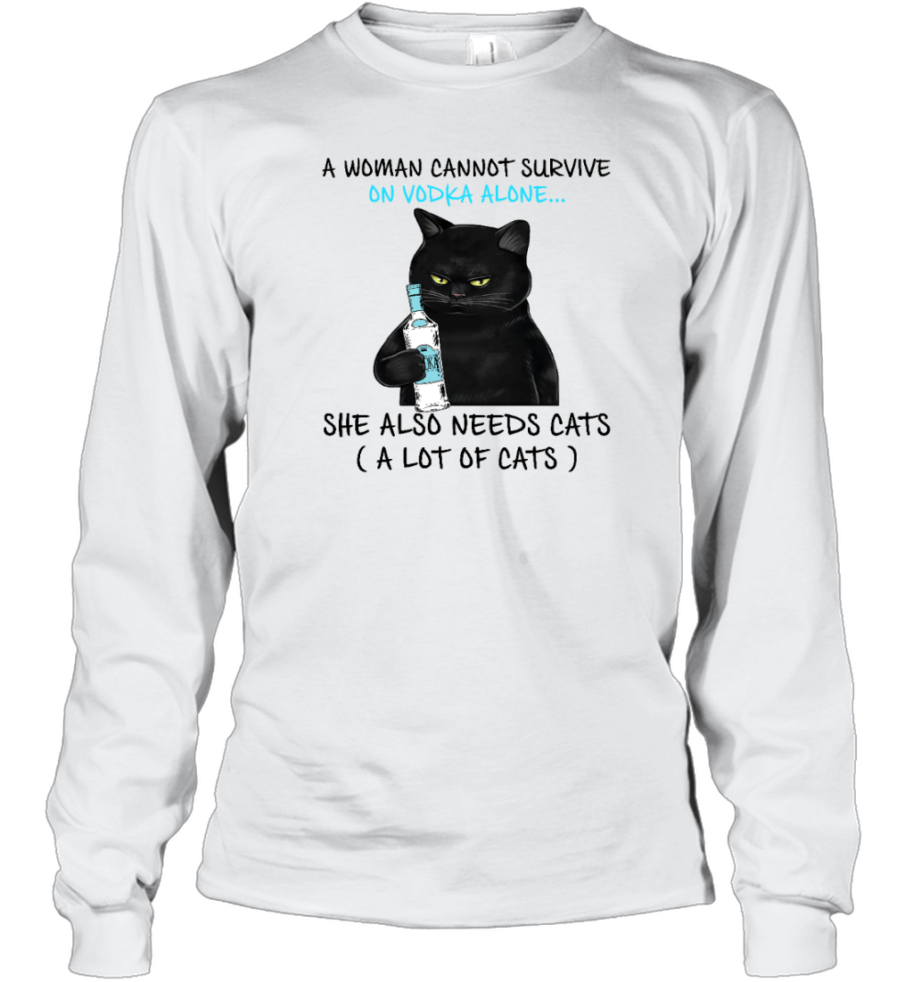 Miah1071_vodka A Woman Cannot Survive On Vodka Alone She Also Needs Cats