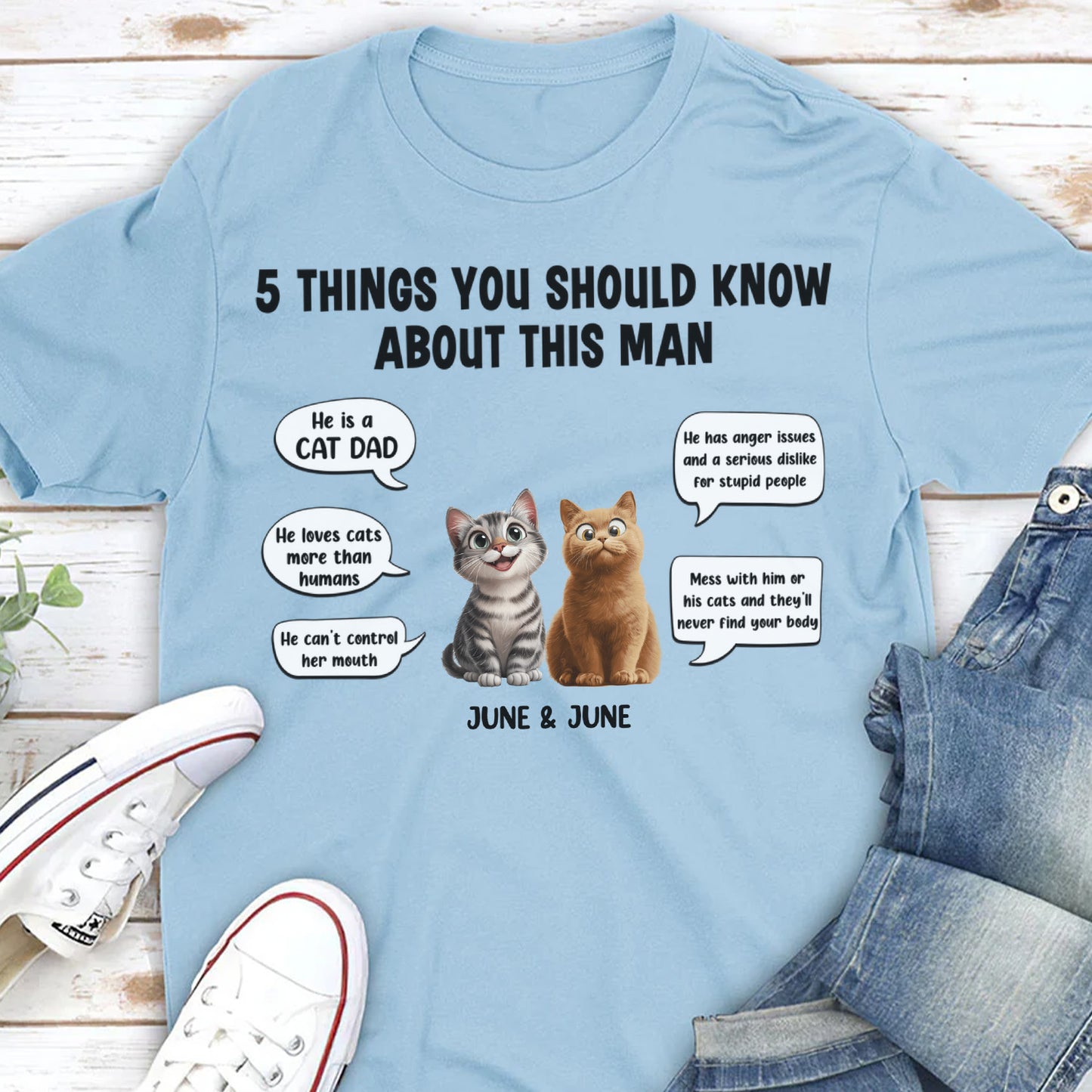 PST53 5 Things You Should Know About This Woman Cat Lover-Personalized Custom
